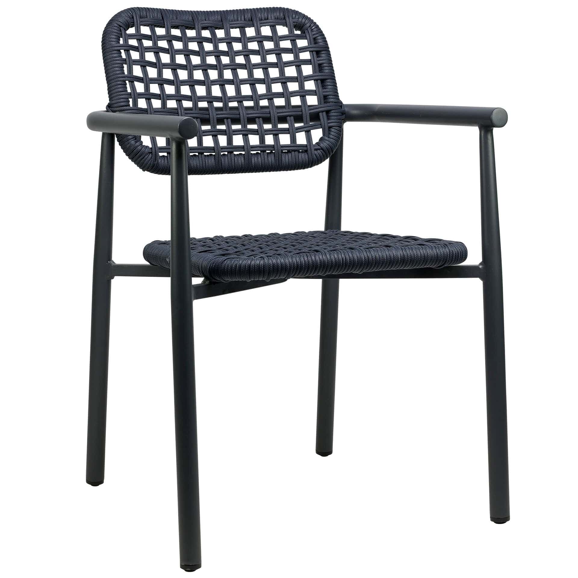 Charly Terrassenstuhl - Charcoal/Navy