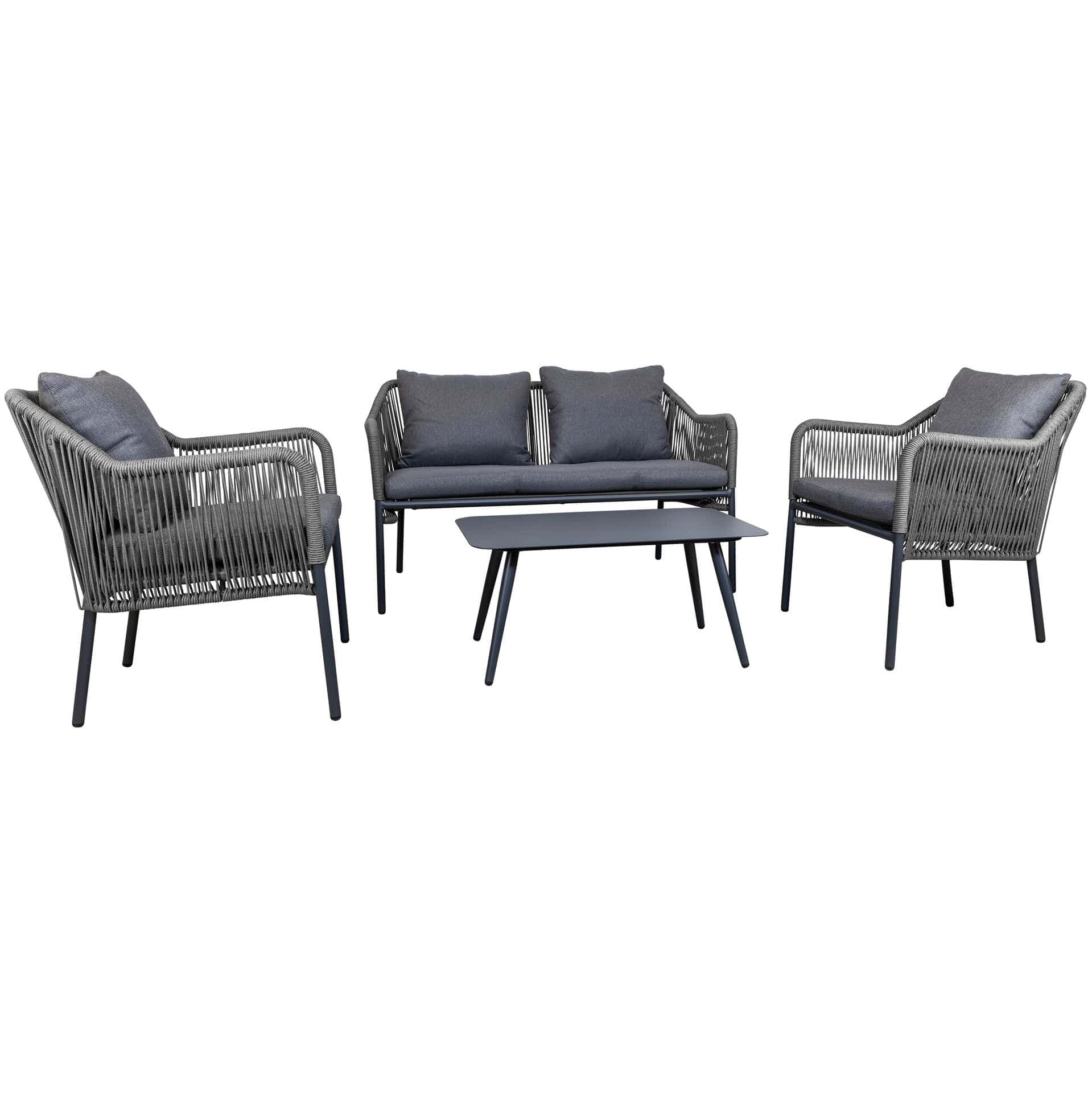 Baleric Lounge Set - Charcoal/Grau