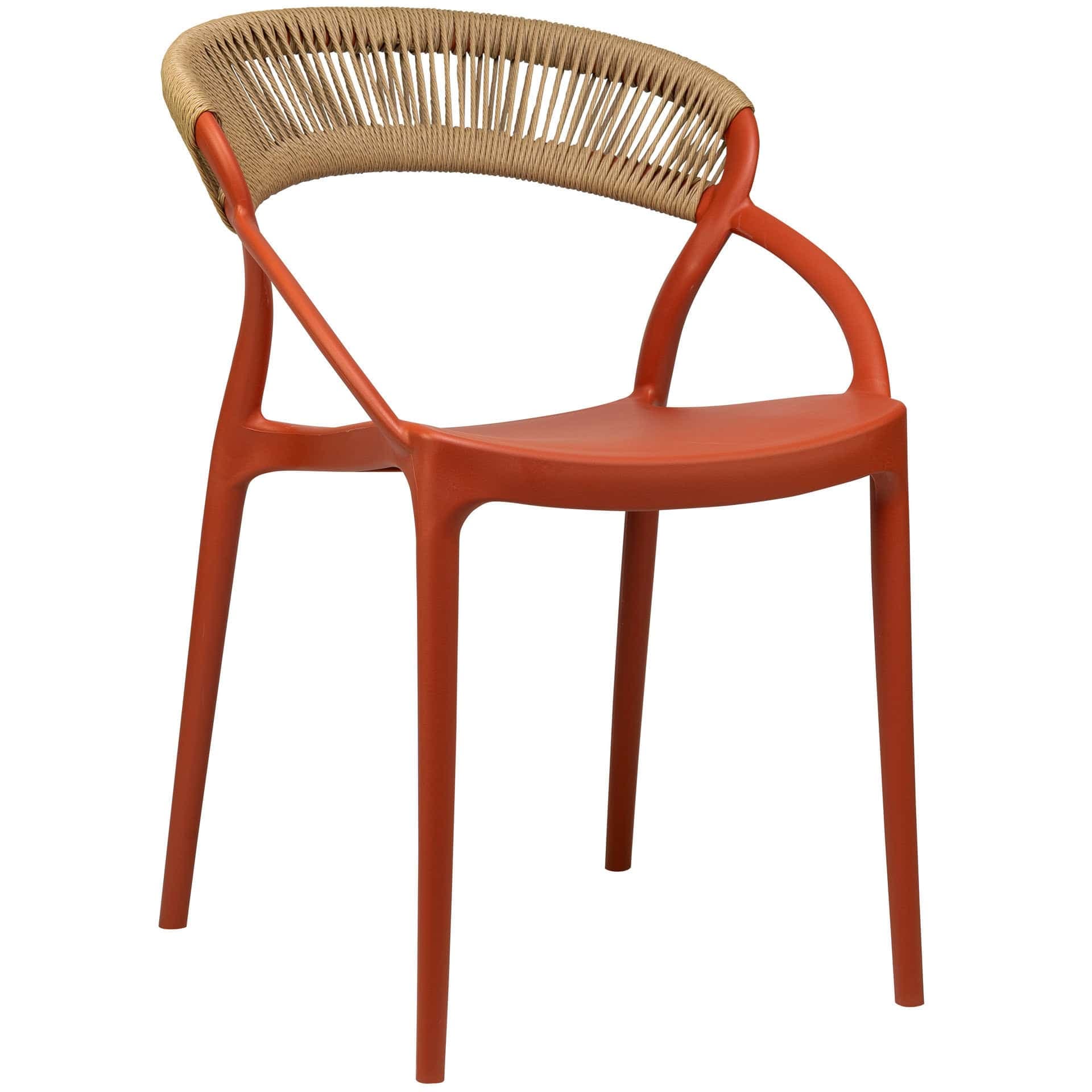 Riviera Terrassenstuhl - Orange/Natural
