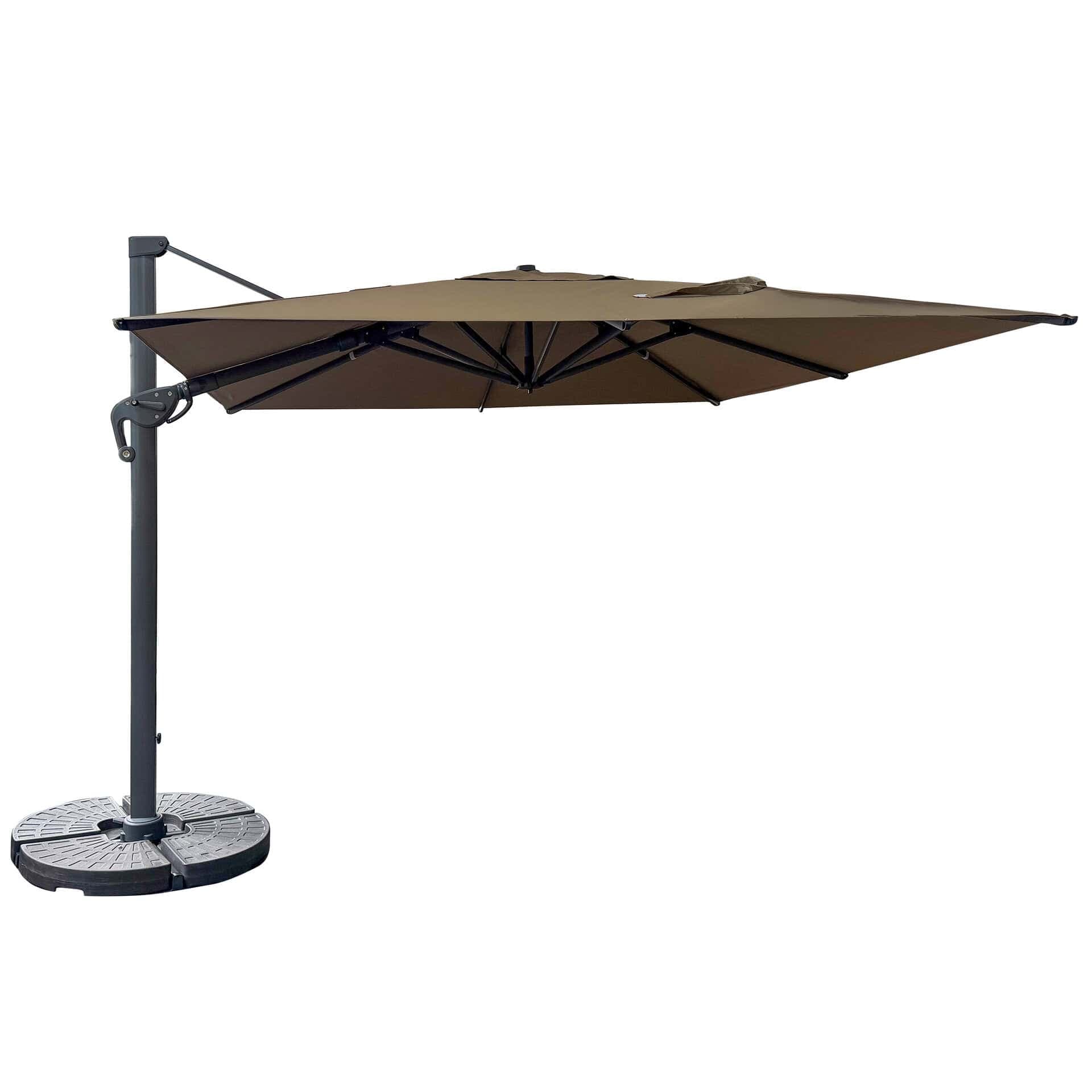 Eifel 2.0 Sonnenschirm - 300x300cm - Taupe/Schwarz